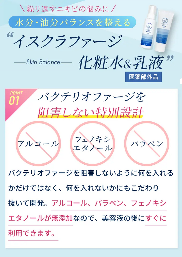 イスクラファージ薬用化粧水乳液トライアルセット— イスクラファージ
